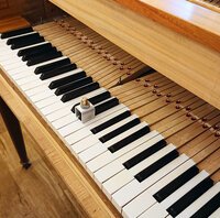 Pleyel F directoire - fin de dressage du clavier • dressage des touches noires