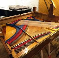 Pleyel modèle 9 - remontage du plancher du piano
