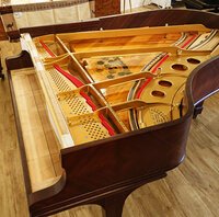 Steinway mod. O de 1911 - pose du cadre terminée • prêt pour la mise en cordes