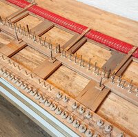 Steinway mod. O de 1911 - châssis de clavier avant nettoyage