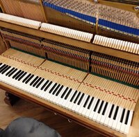 Pleyel Pianino 1900 - réglage mécanique et dressage terminés