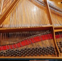 Steinway A-188 - dépose des cordes