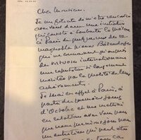 Lettre du pianiste Alfred Cortot • Lettre du pianiste Alfred Cortot adressée à Jean Magne (1)