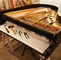 Steinway mod. O de 1902 - mise en cordes