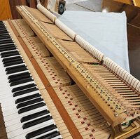 Pleyel F 1936 - clavier et mécanique • réglages terminés, avant l'harmonisation