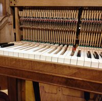 Pleyel Pianino 1900 - préparation du clavier