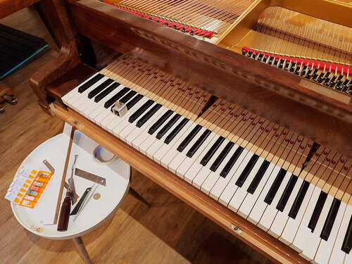 Pleyel modèle F 1931 - dressage du clavier