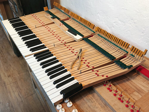 Pleyel 1bis 1903 - préparation du clavier