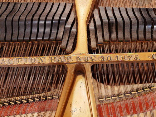 Steinway A-188 de 1901 - cordes et étouffoirs