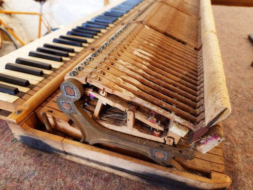 Steinway A-188 de 1901 - mécanique