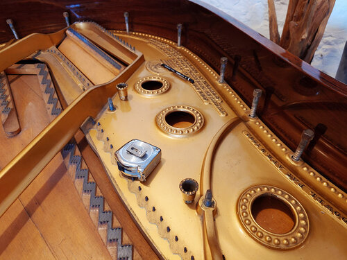 Steinway A-188 de 1901 - dépose du cadre