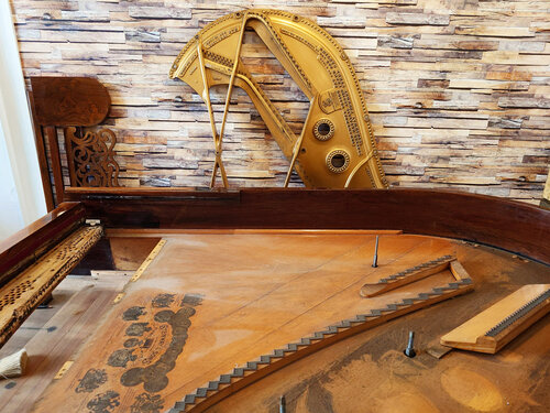 Steinway A-188 de 1901 - cadre déposé