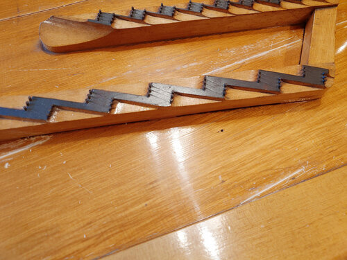 Steinway A-188 de 1901 - réparation de la table en cours