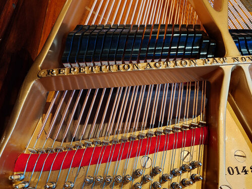 Steinway A-188 de 1901 - lettrages et étouffoirs