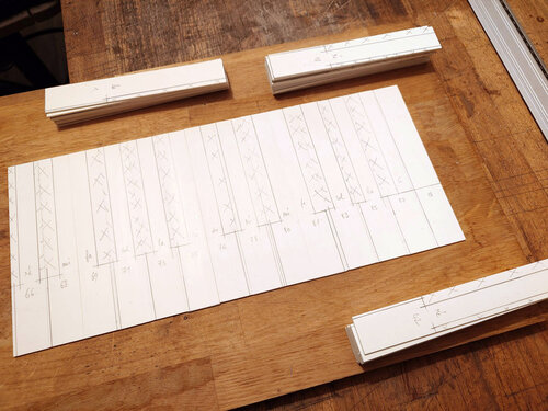 Steinway A-188 - préparation des revêtements de clavier