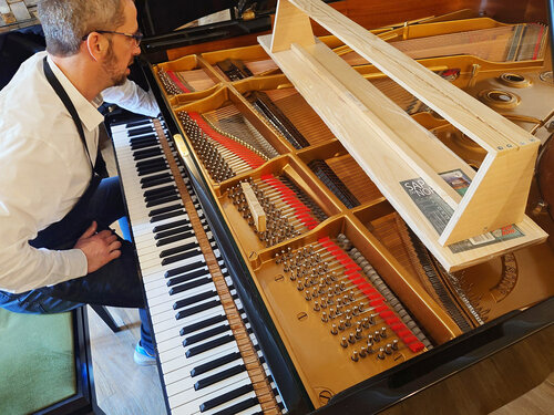 Steinway A-188 - réglage des étouffoirs