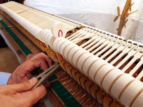 Steinway A-188 - réglage des attrapes