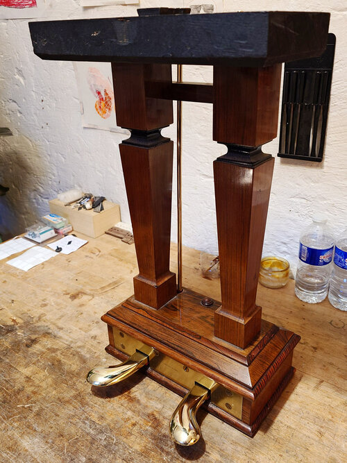 Steinway A-188 - la lyre après sa révision