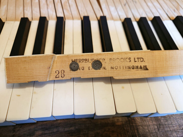 Clavier Herrburger-Brooks d'un Bösendorfer 225 de 1979